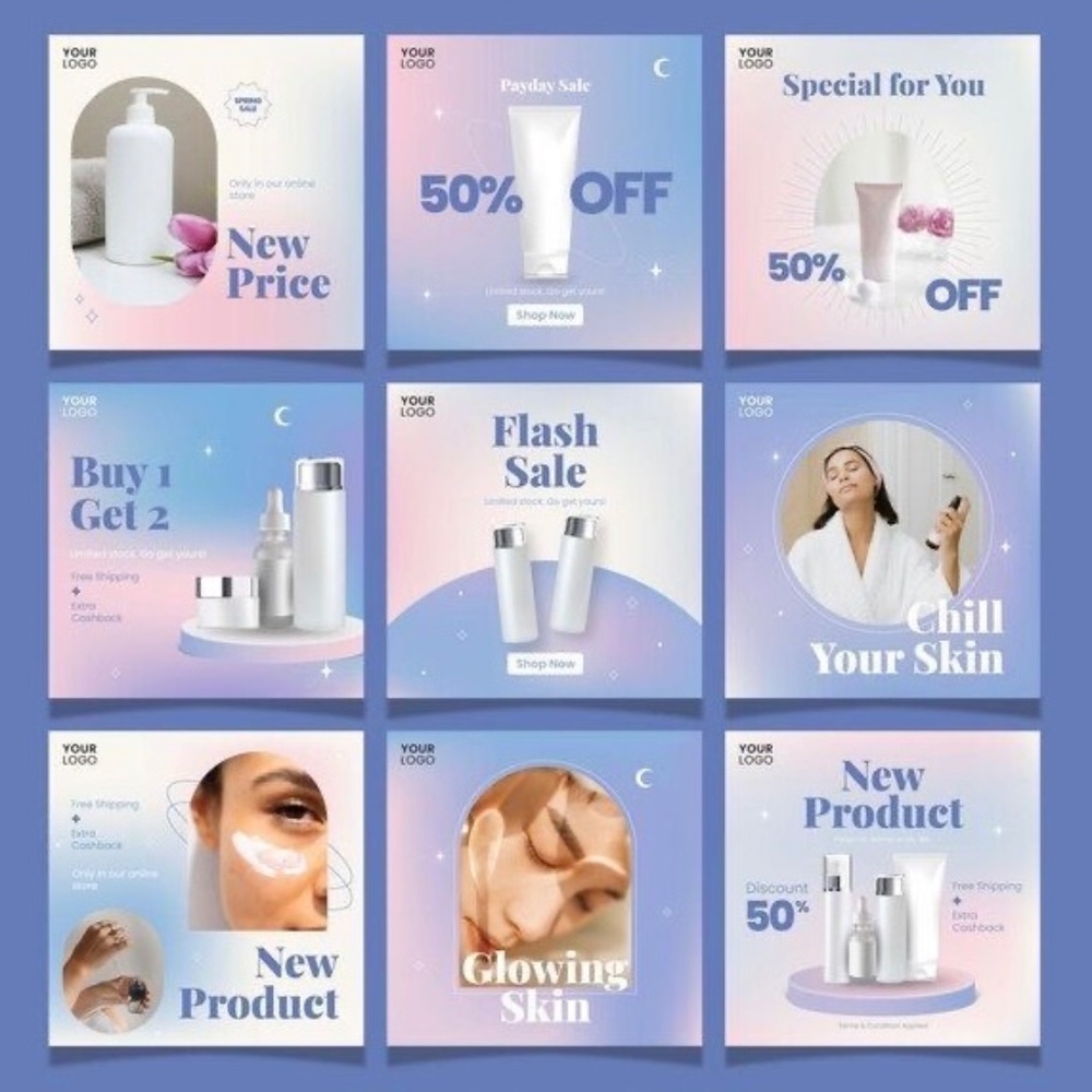 10 personalized Instagram posts (Canva editable)